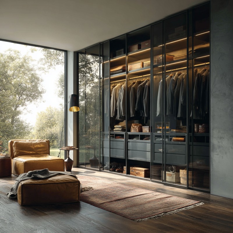 Double Glass Sliding Doors Wardrobes
